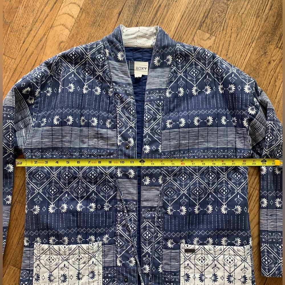 Roxy Blue Patterned Jacket - image 7